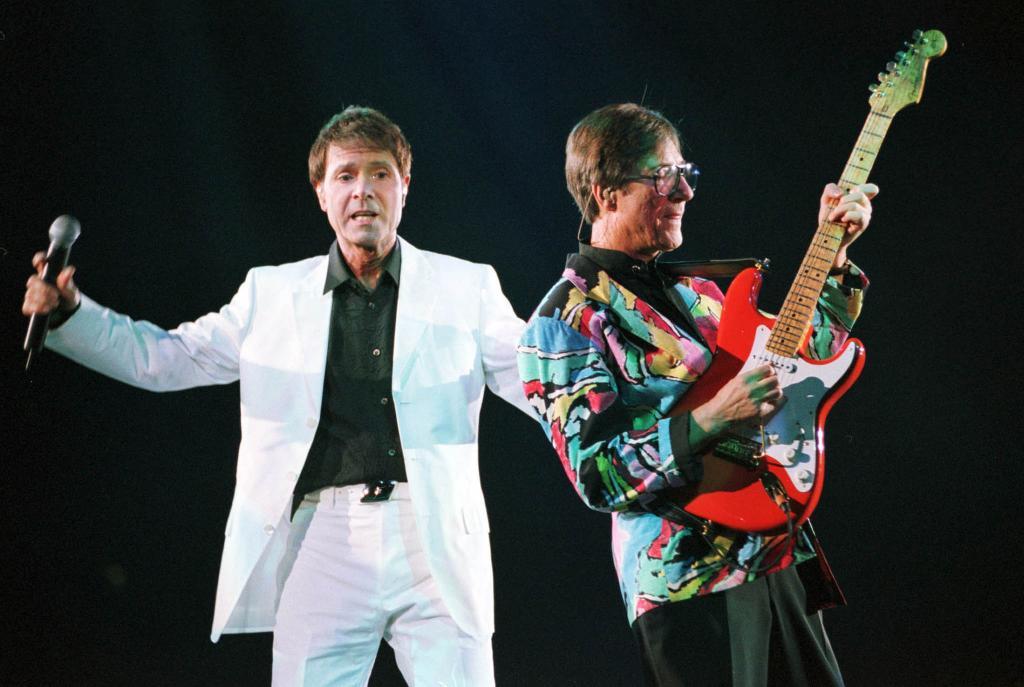 The singer Cliff Richard in 1999.