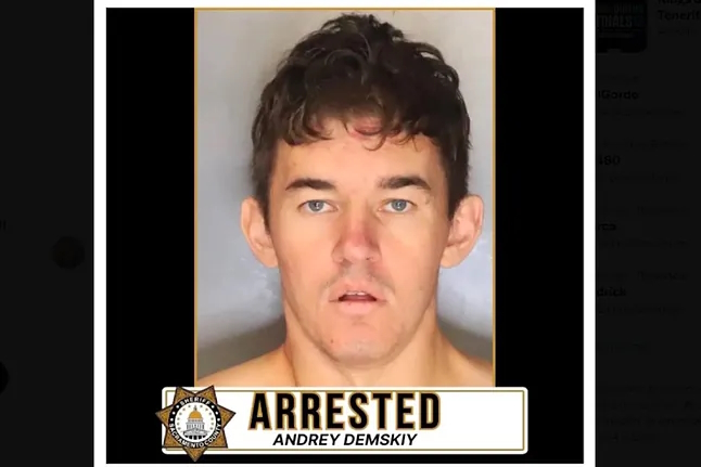 Andrey Demskiy, in an image distributed by the Sacramento County Sheriff's Office