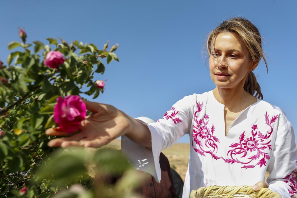 Syria's first lady, Asma Assad, the wife of Syrian President Bashar Assad