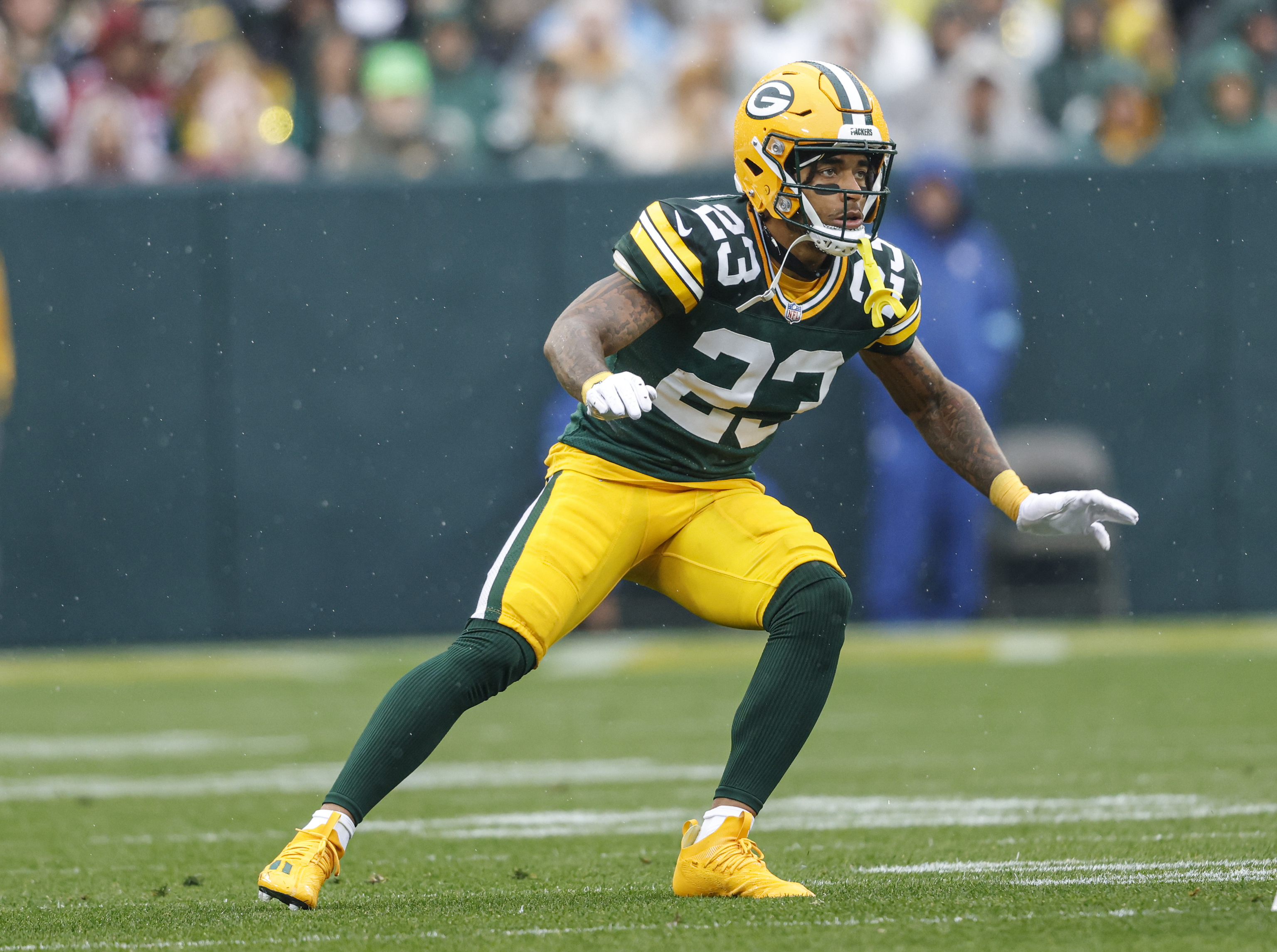 Green Bay Packers cornerback Jaire Alexander.