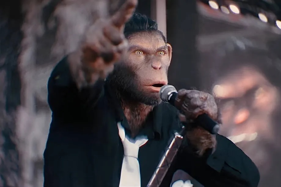 The digital monkey that brings Robbie Williams to life in 'Better Man'.