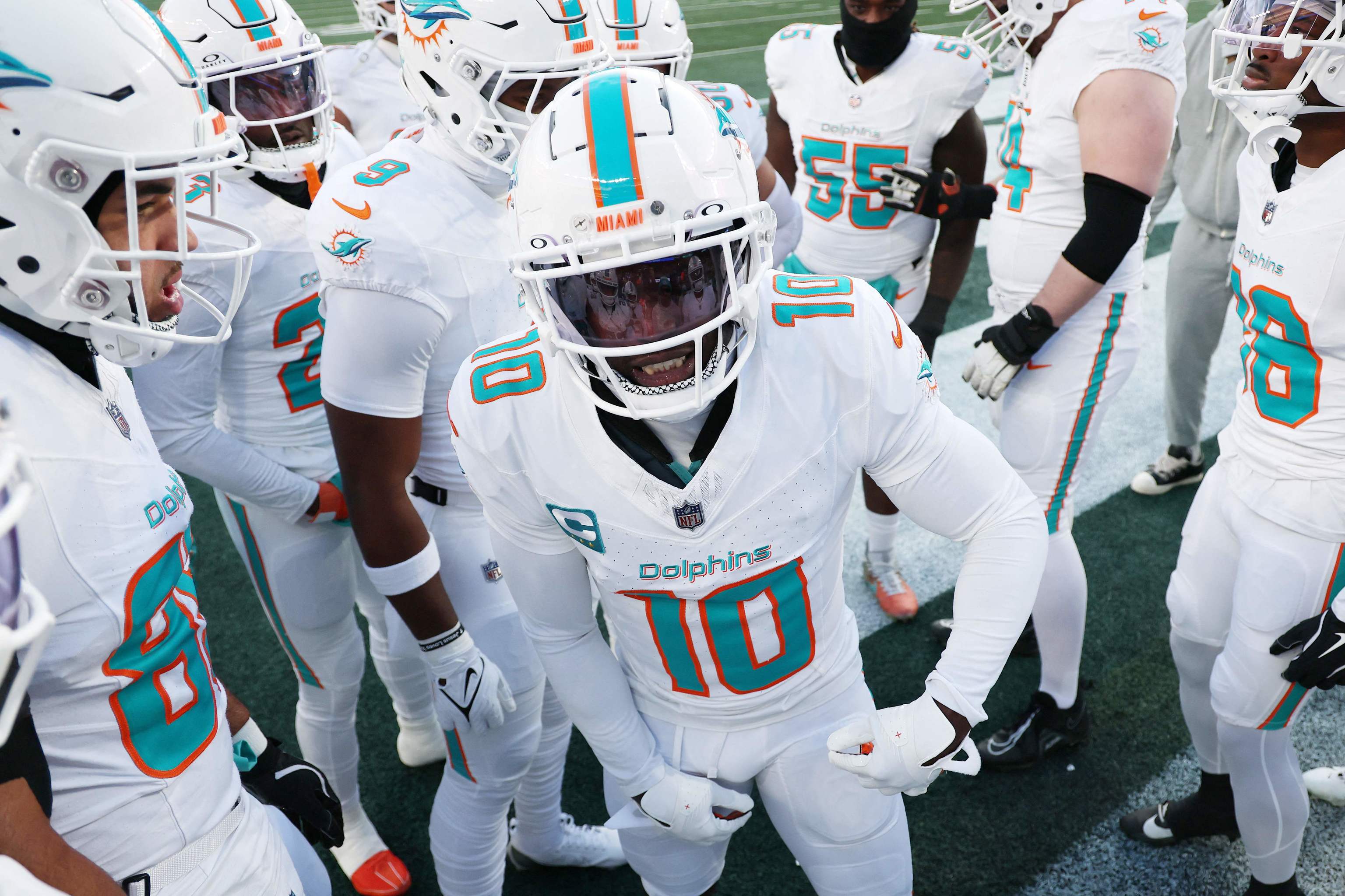 Tyreek Hill #10 of the Miami Dolphins