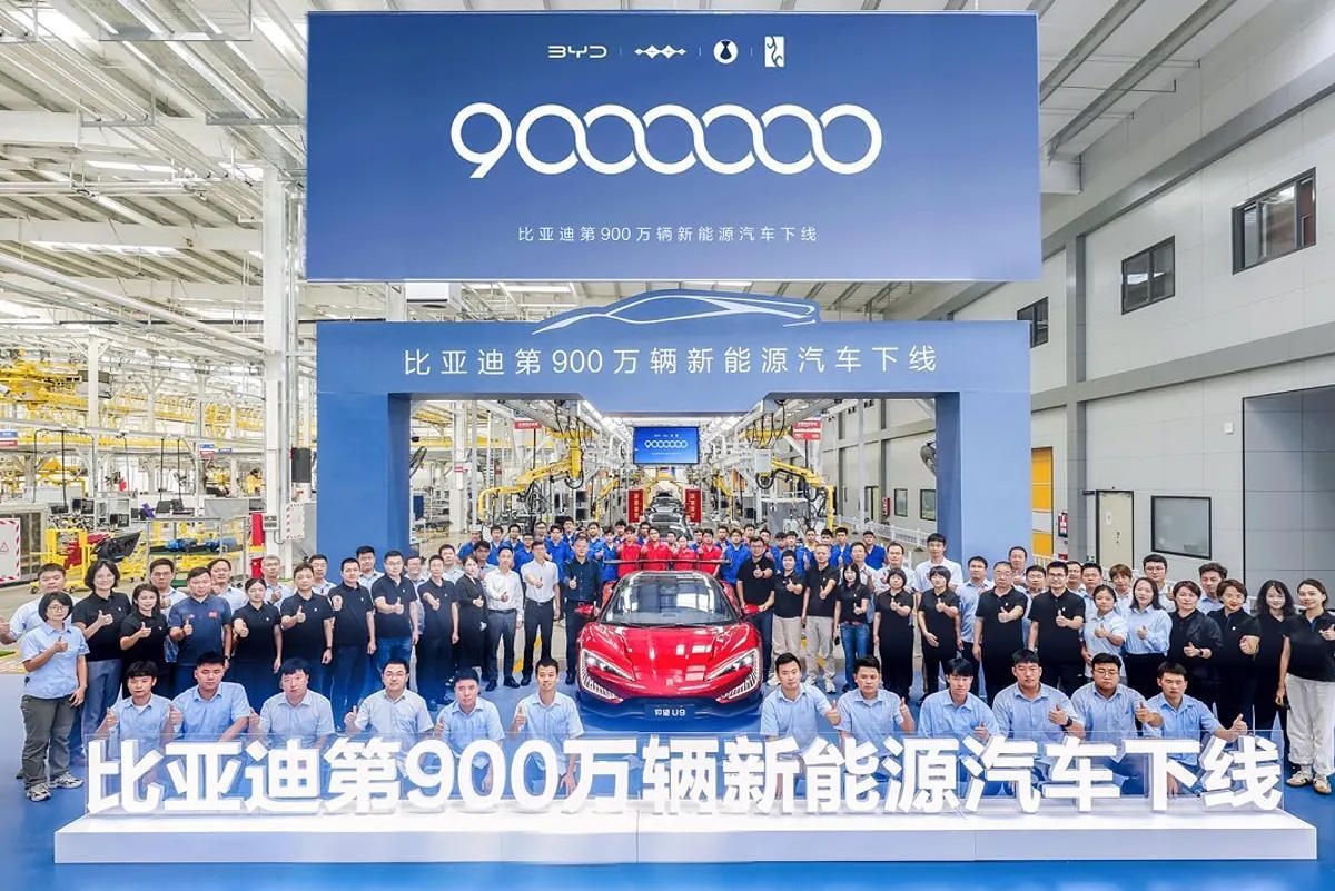 In September, BYD reached nine million plug-in cars.