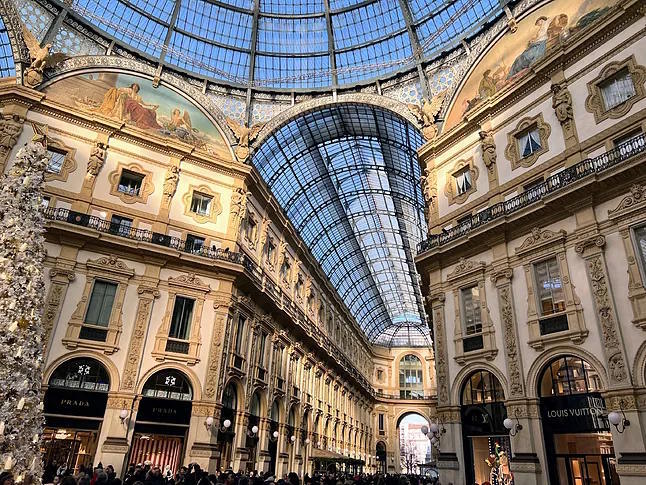 The Vittorio Emanuele Gallery.