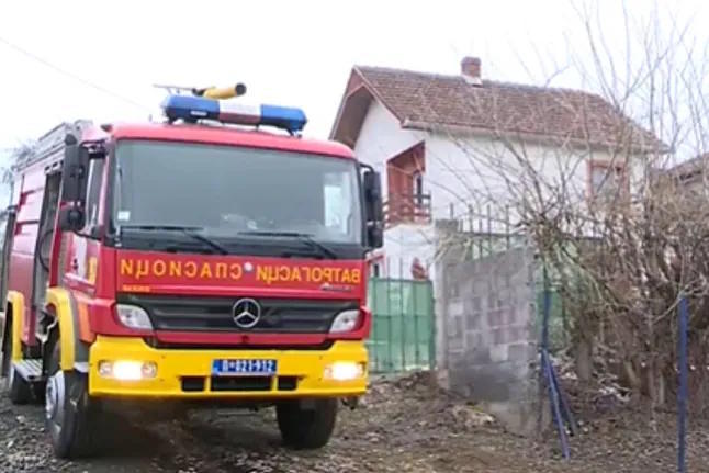 Firefighters in Barajevo, Serbia (video screenshot).