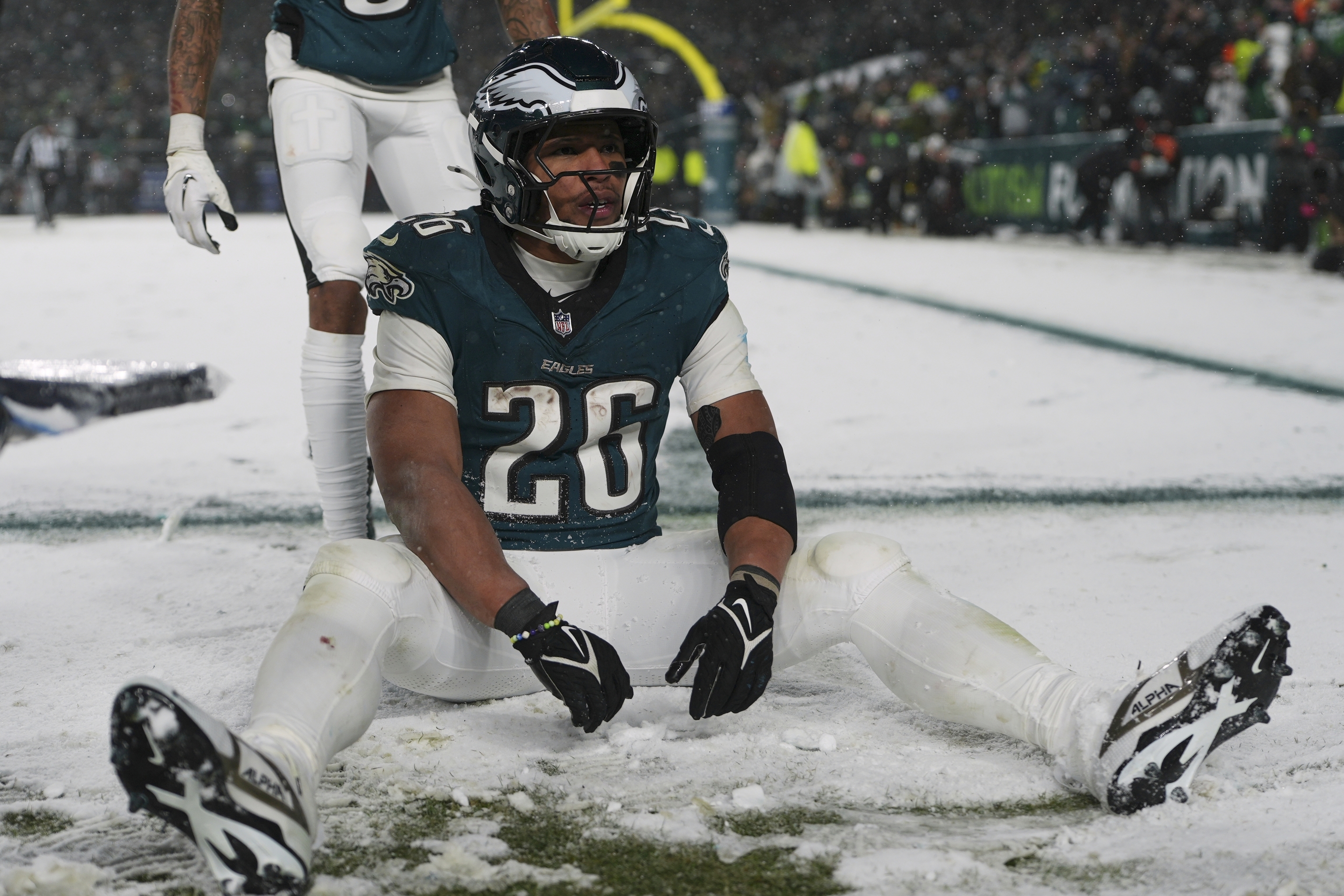 Philadelphia Eagles running back Saquon Barkley (26).