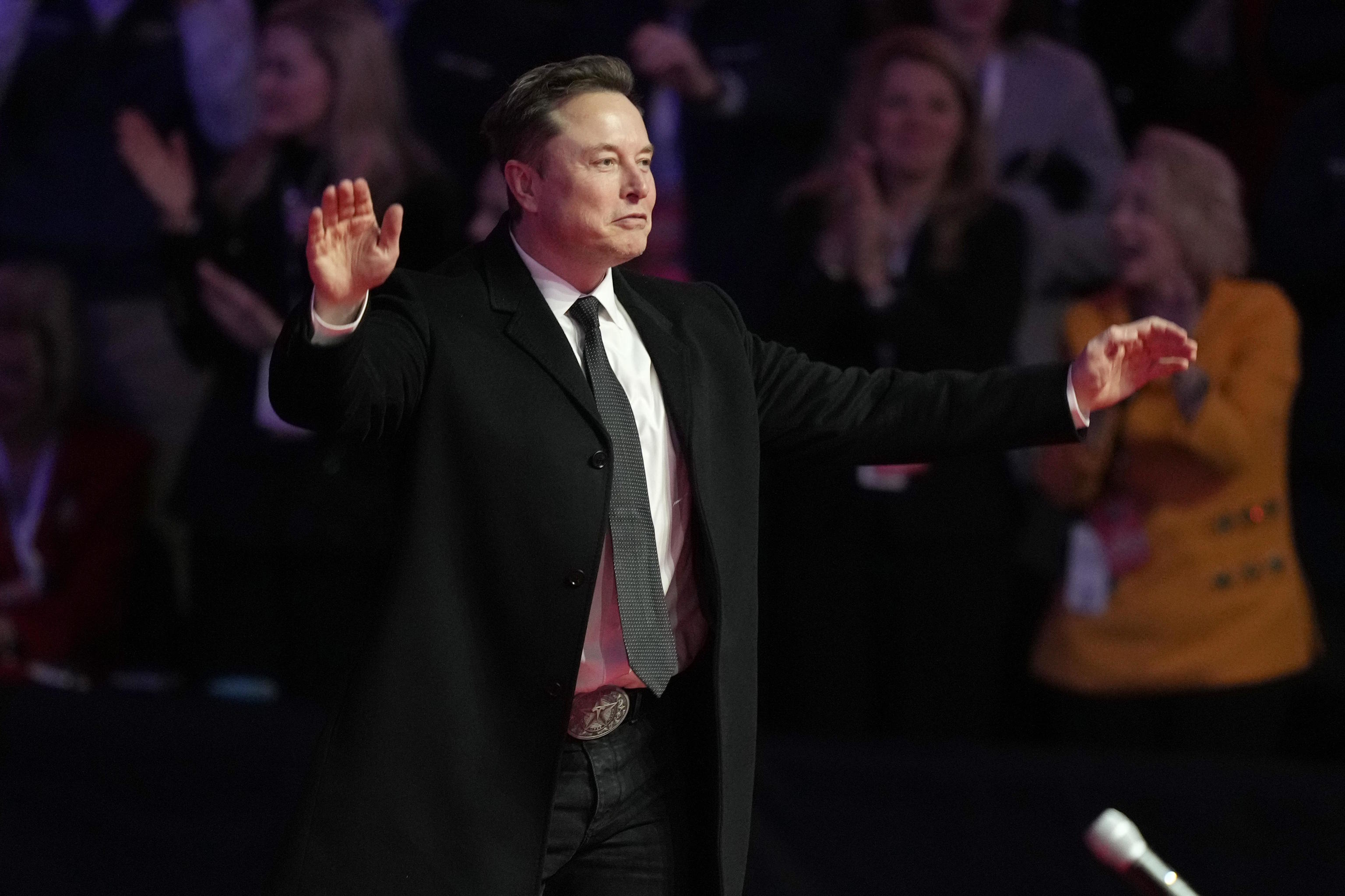 Elon Musk, at an event held during Donald Trump's presidential campaign.