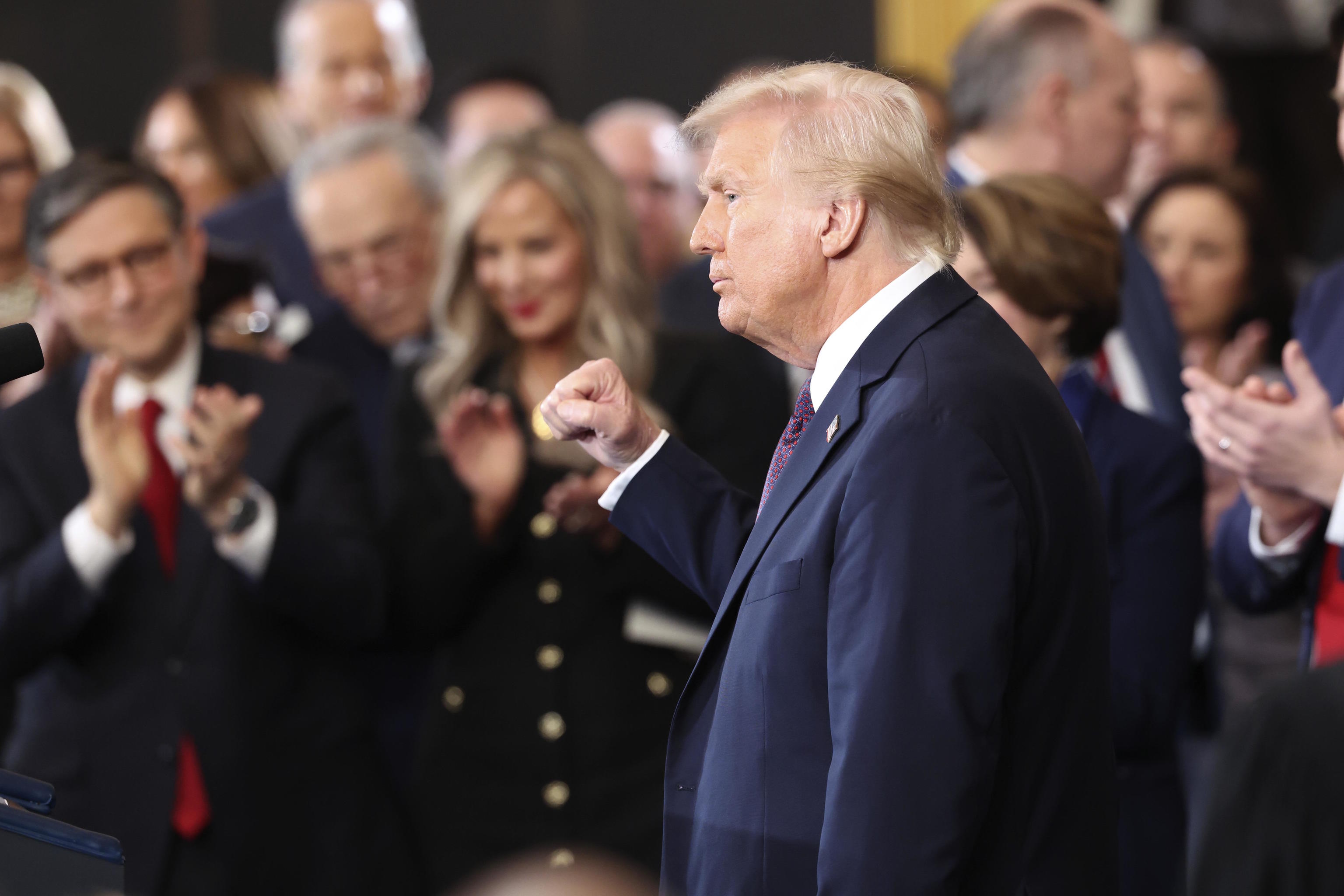 Donald Trump takes his oath as the 47th President of the United States.