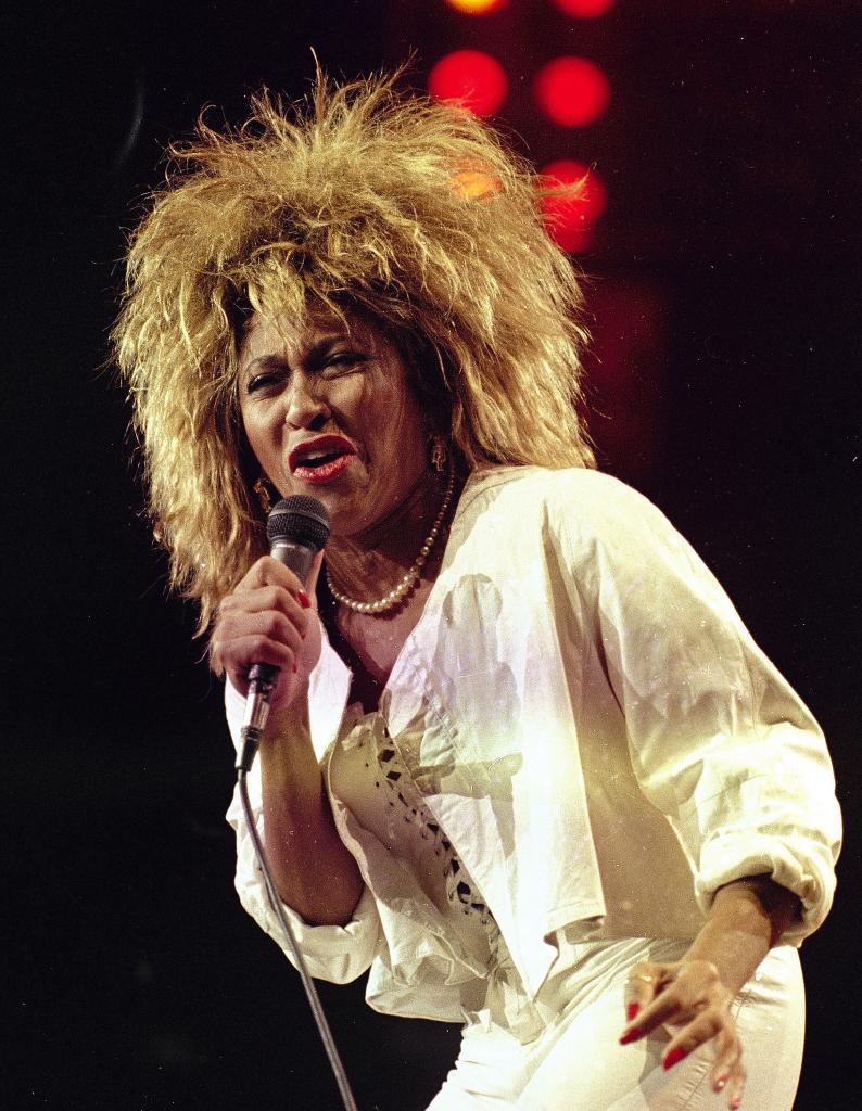 Tina Turner performs at New York's Madison Square Garden,