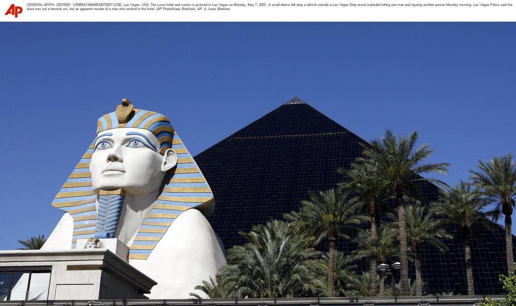 The Luxor Casino at Las Vegas.