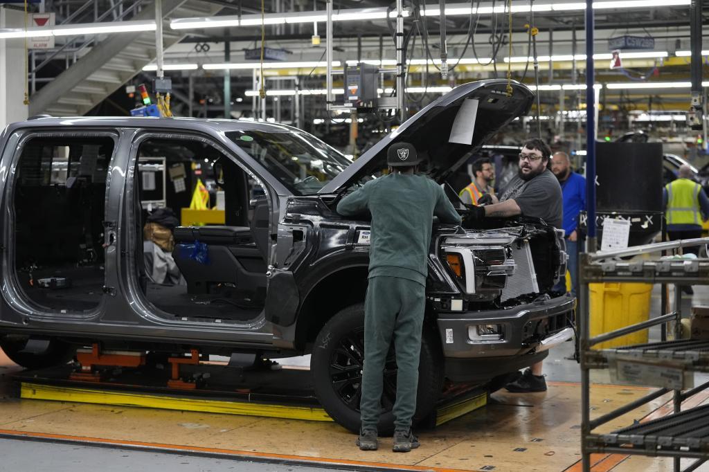 Ford F-150 truck is assembled at the Dearborn Truck Plant