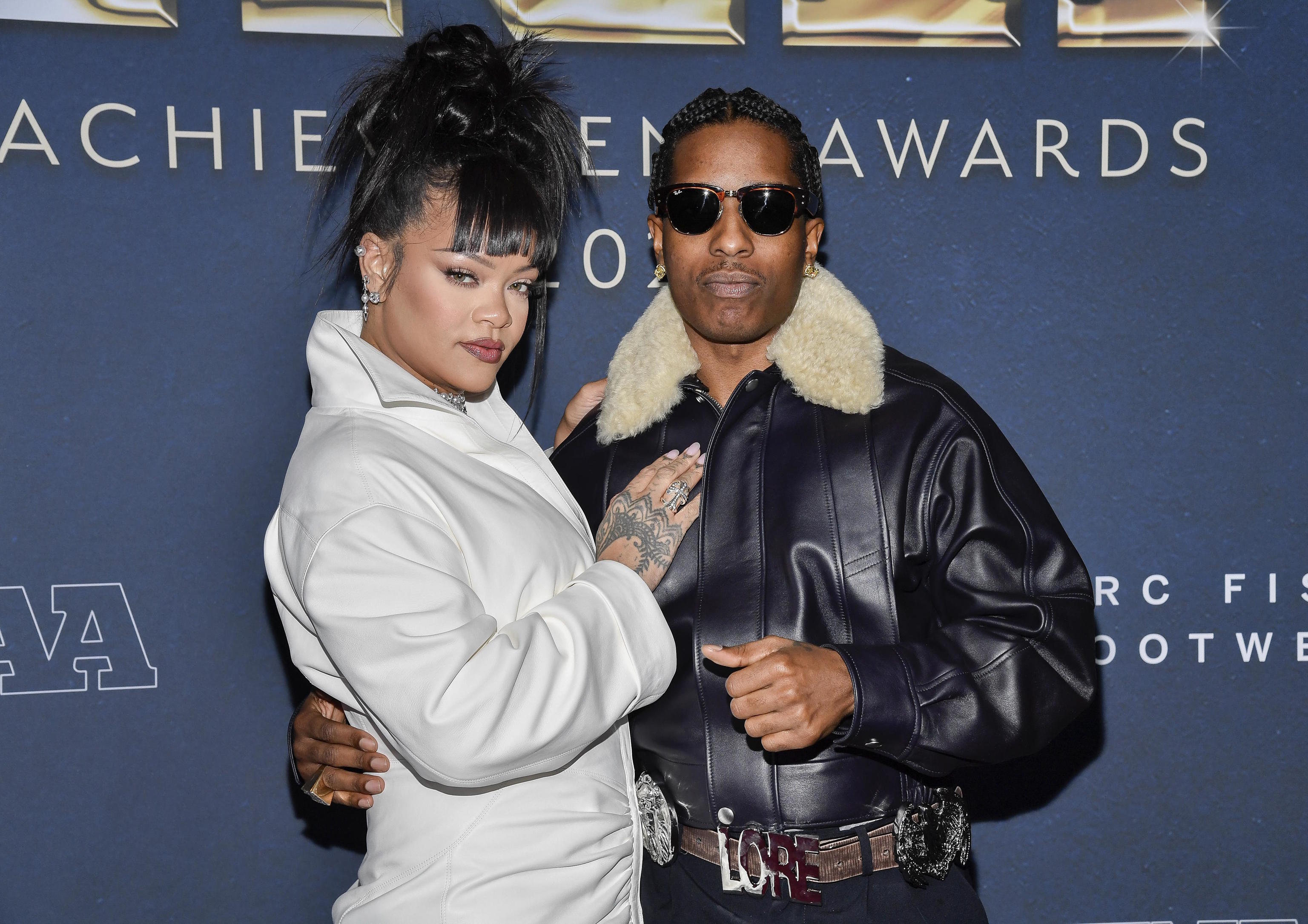 A$AP Rocky and Rihanna in a file photo.