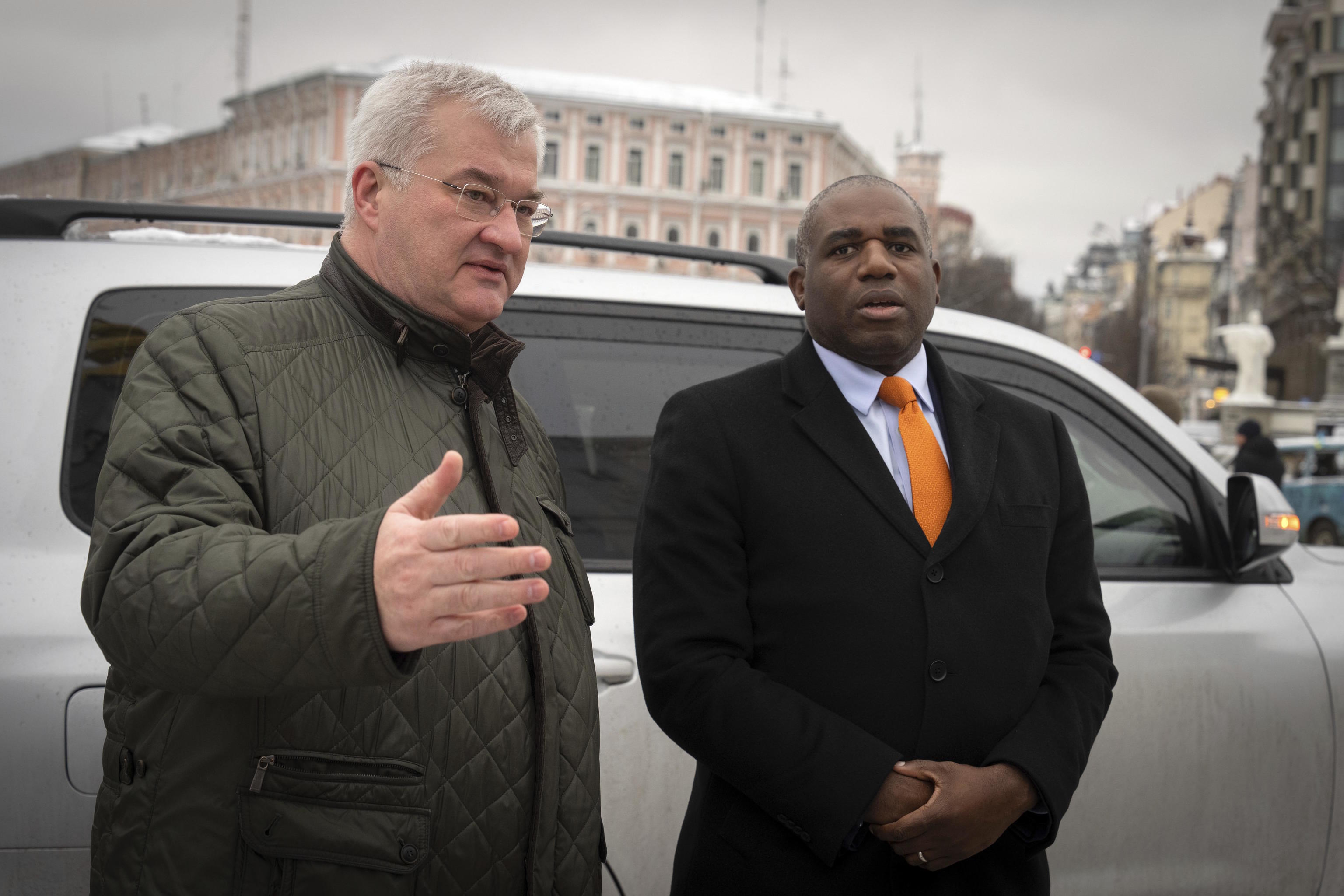 Ukraine and UK Foreign Ministers, Andrii Sybiha and David Lammy.