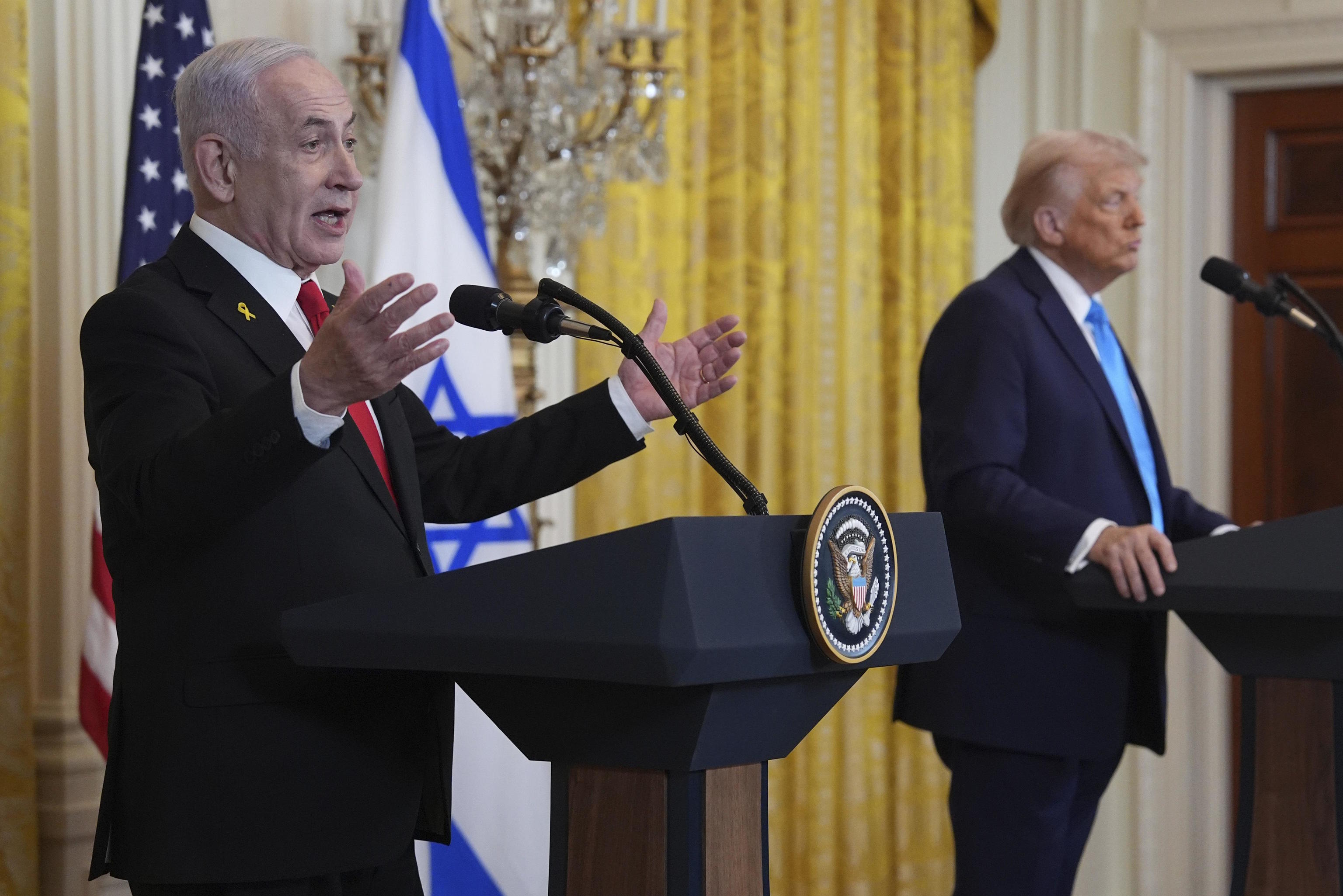 President Donald Trump and Israeli Prime Minister Benjamin Netanyahu.