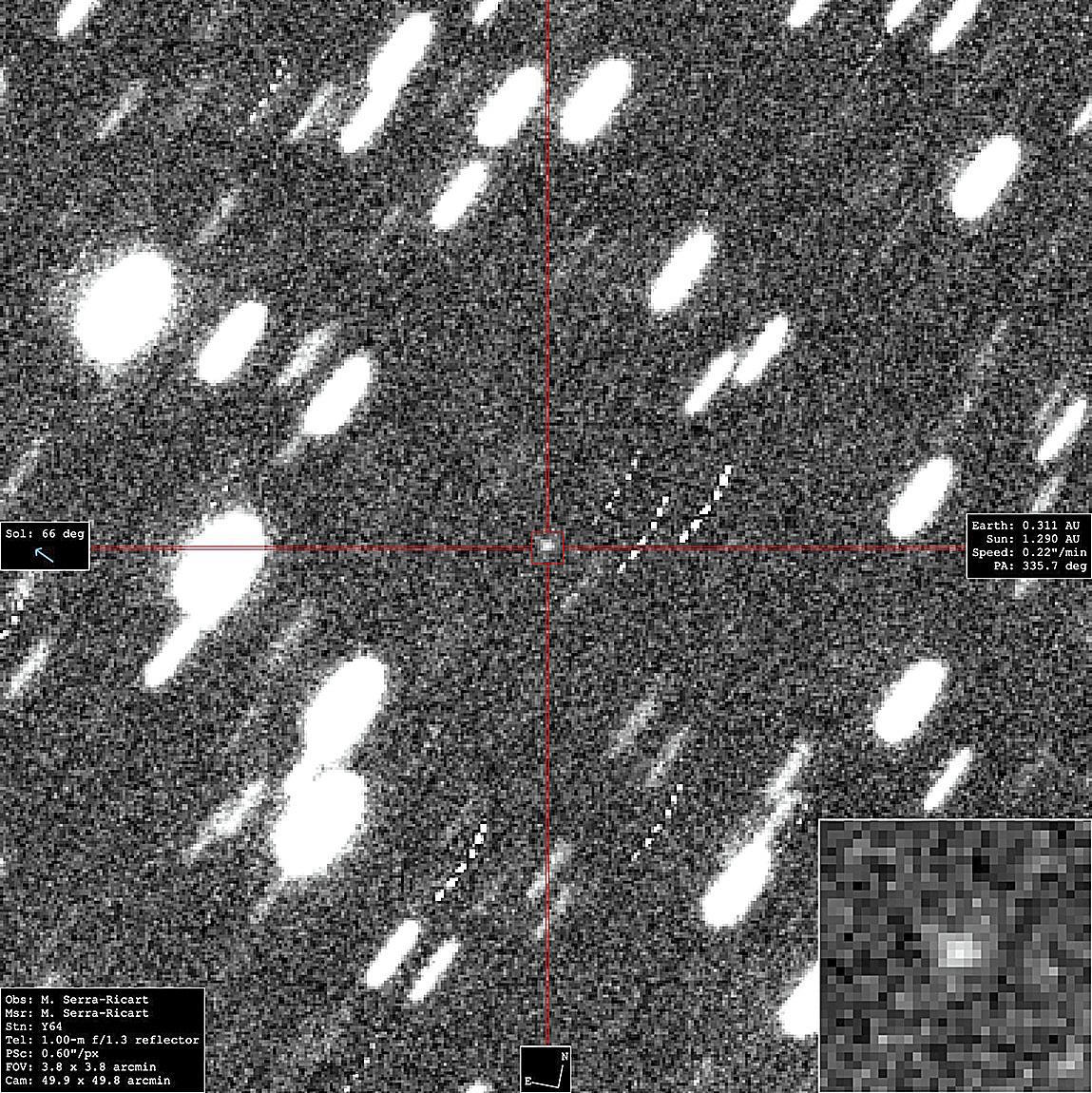 NASA calculates a 2.3% chance of the asteroid impacting our planet.