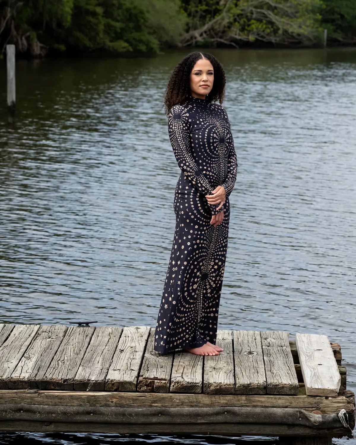 American writer Jesmyn Ward on the Mississippi River.