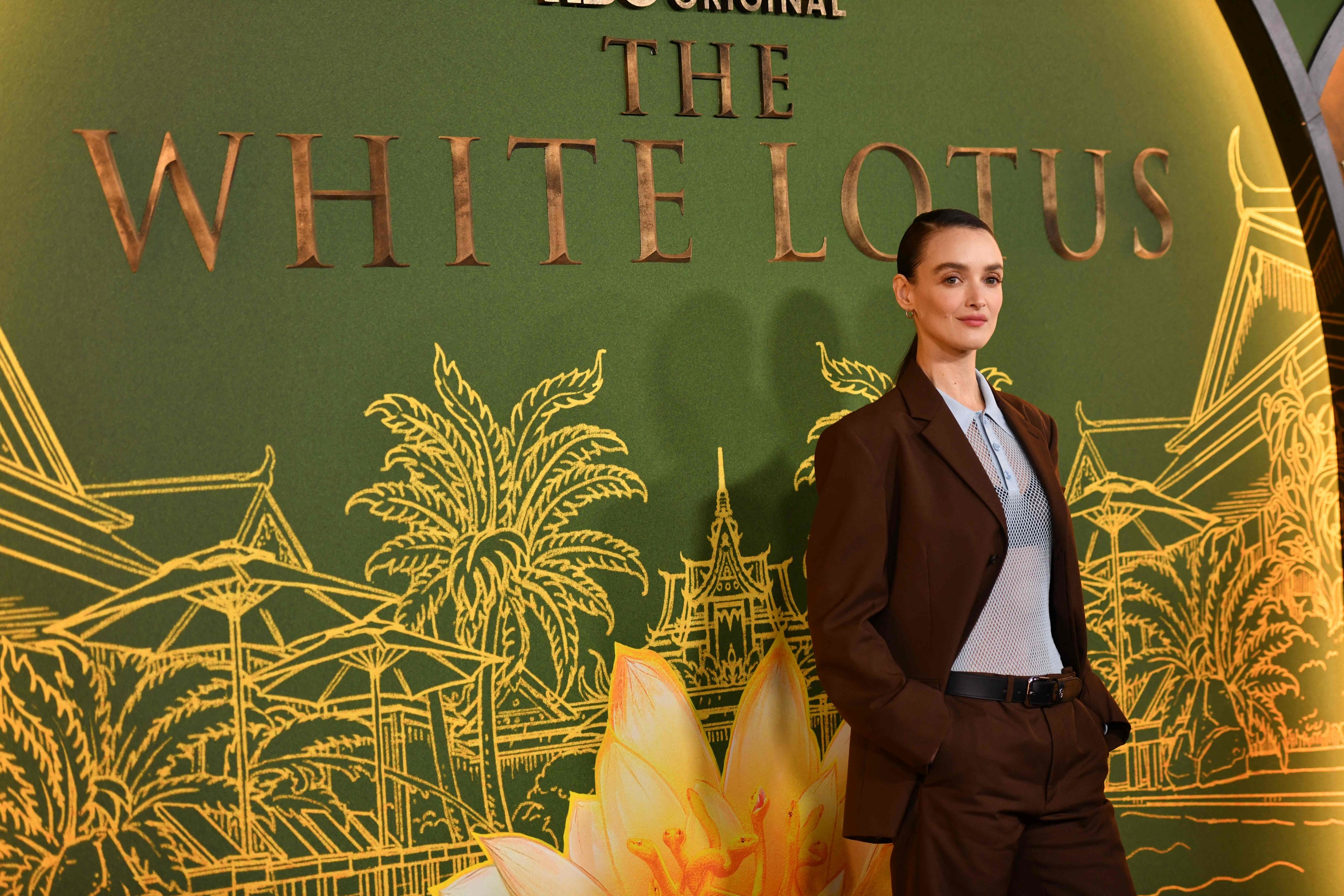 Canadian actress Charlotte Le Bon attends the season three premiere of HBO's "The White Lotus".