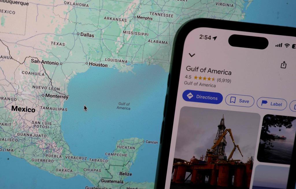 Google has renamed the Gulf of Mexico to "Gulf of America".