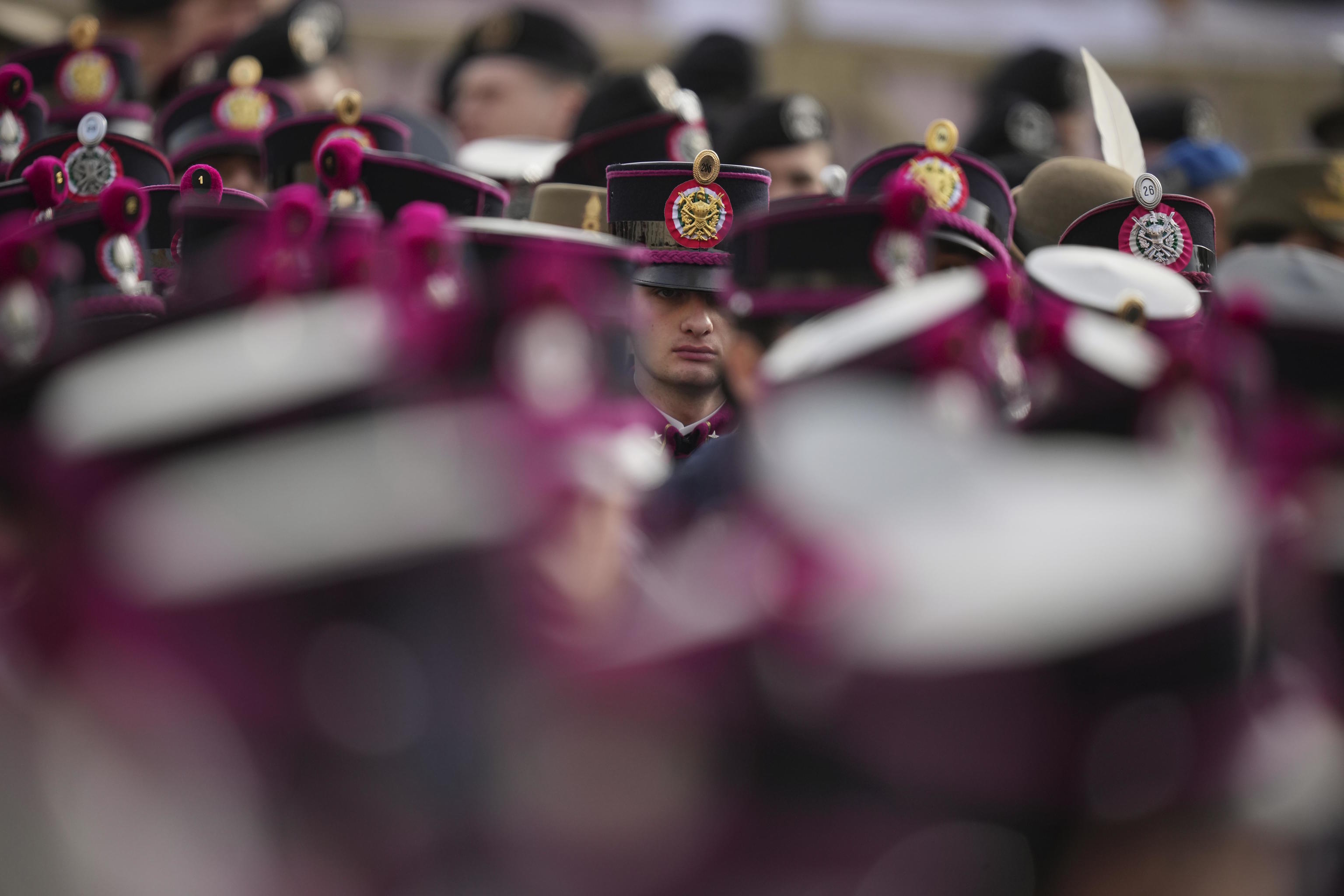 Cadets of the Italian Carabinieri paramilitary police.