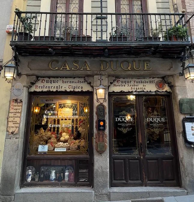 Facade of Casa Duque, on Cervantes street.