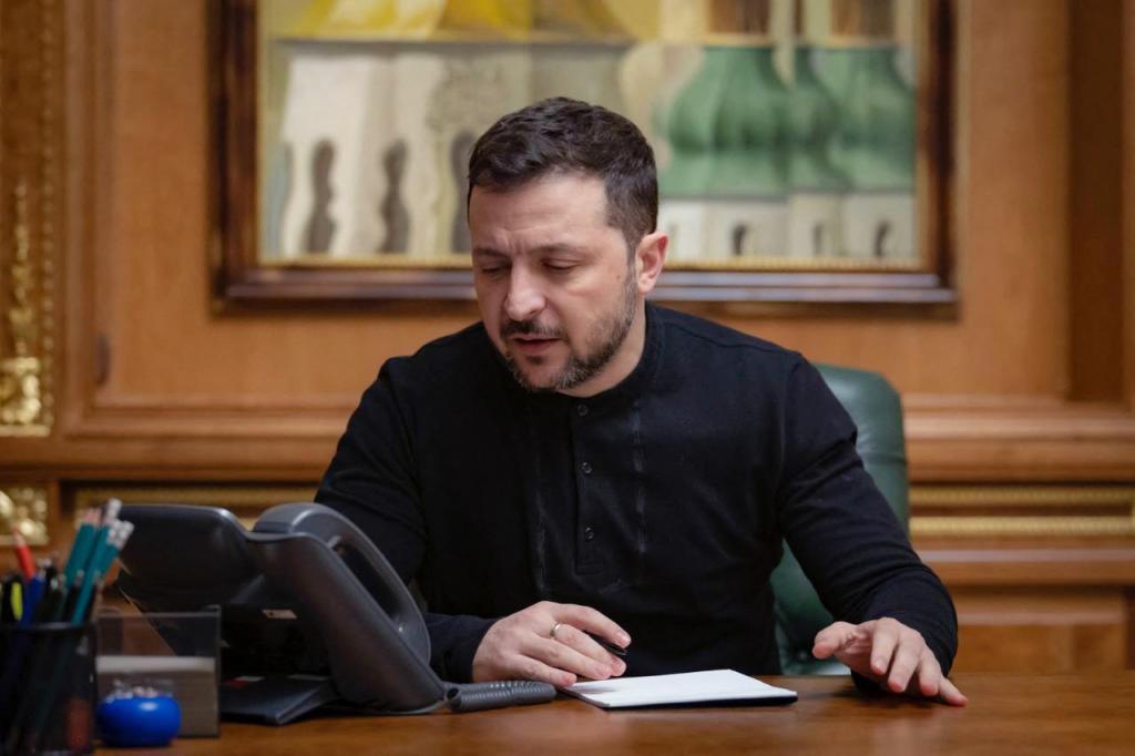 Ukraine's President Volodymyr Zelensky.