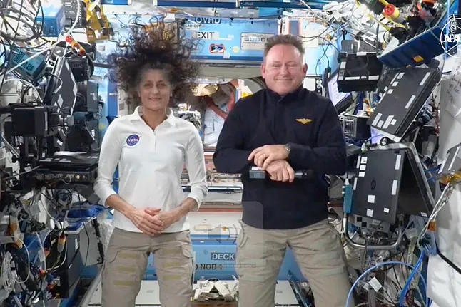 Astronauts Suni Williams and Butch Wilmore.