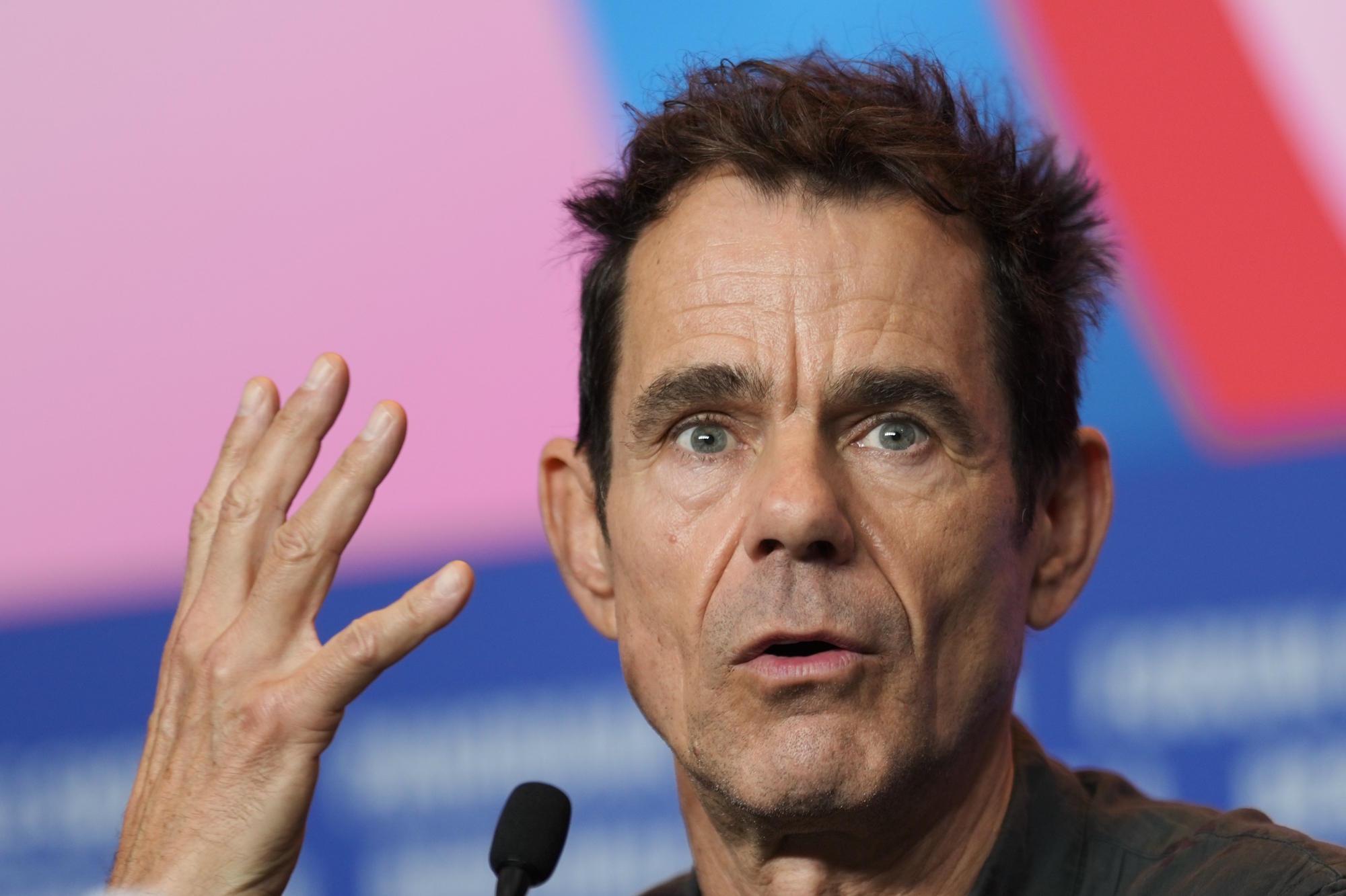 Director Tom Tykwer at the presentation of 'Das Licht'.