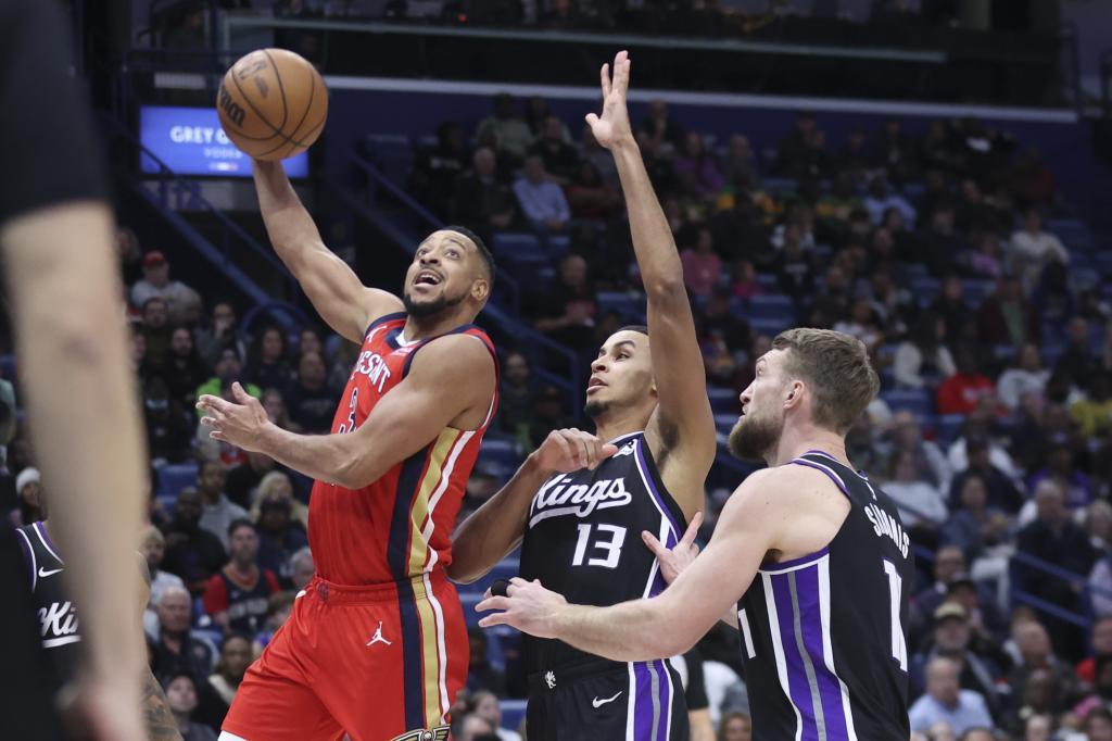 New Orleans Pelicans guard CJ McCollum.