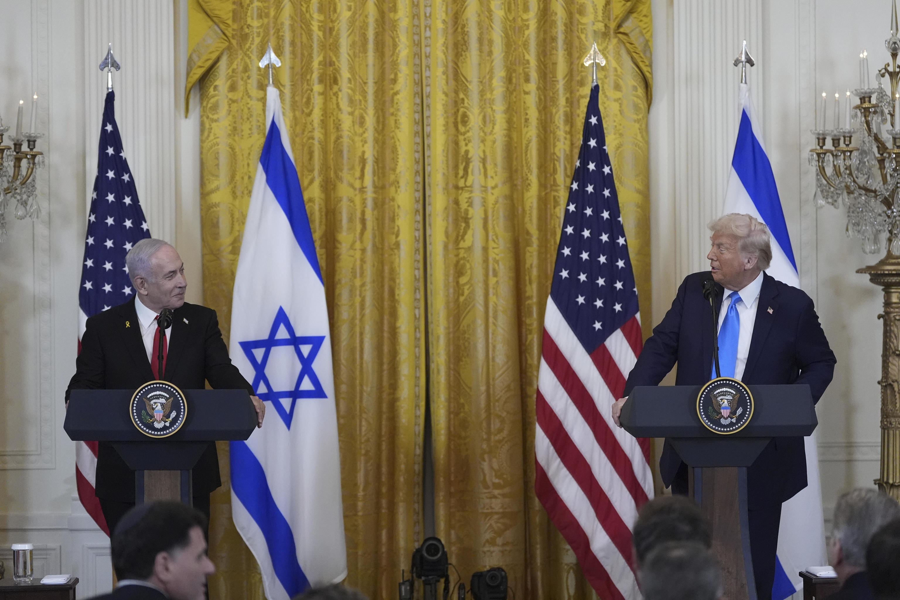 President Donald Trump and Israeli Prime Minister Benjamin Netanyahu.