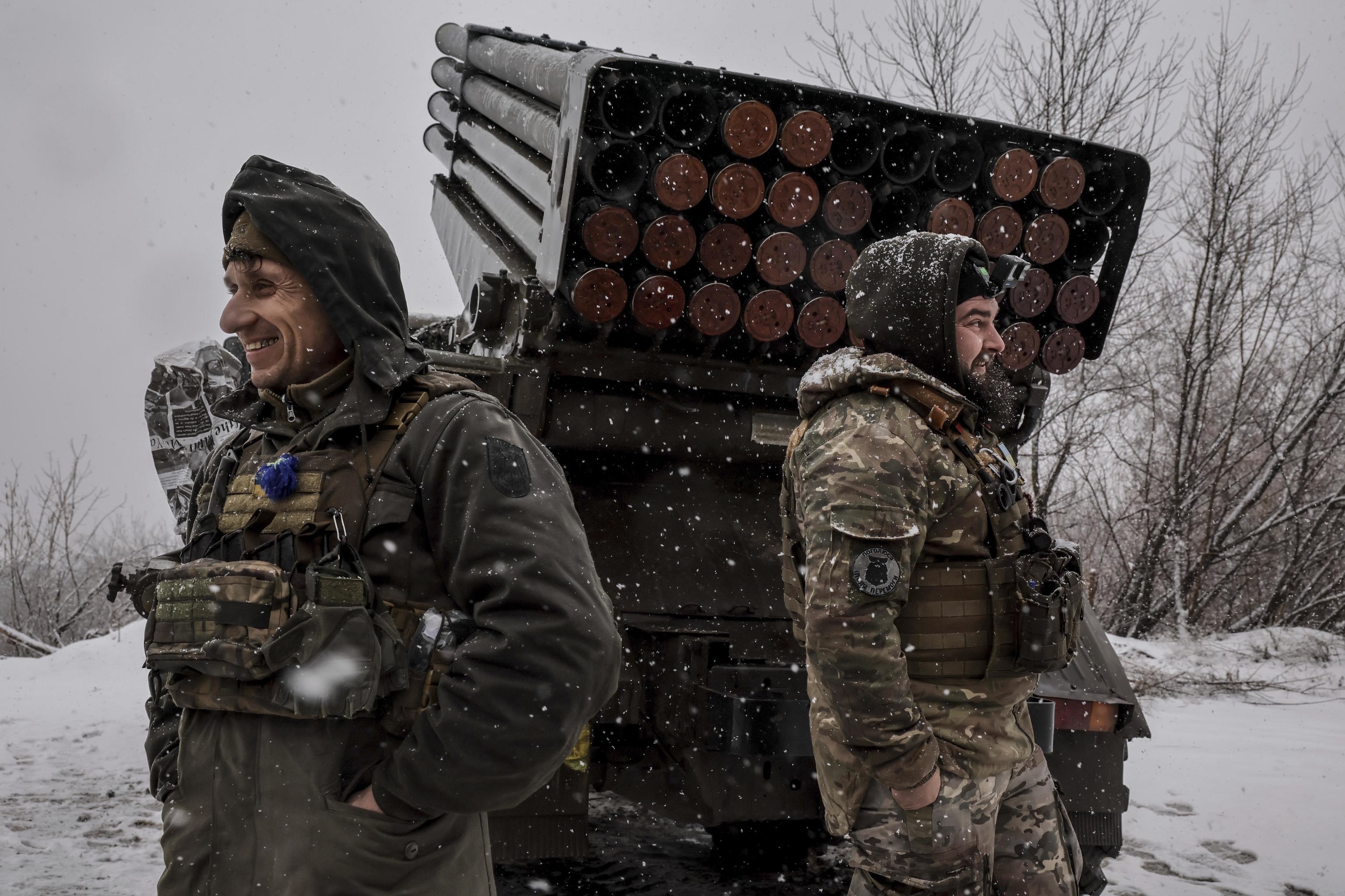 Ukrainian soldiers.