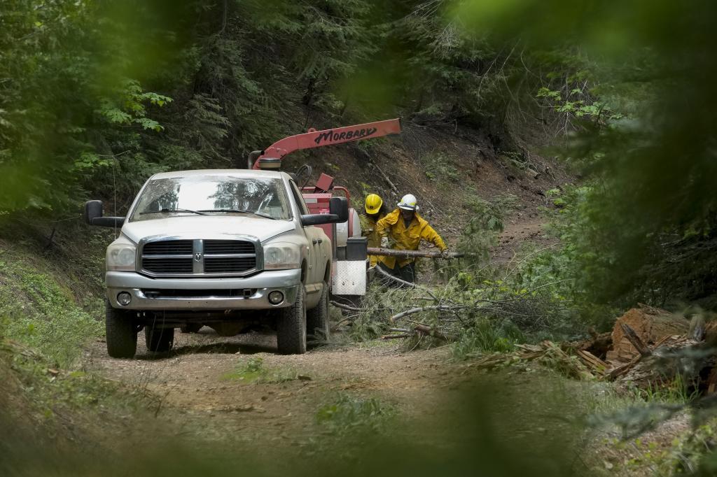 U.S. Forest Service crew members.