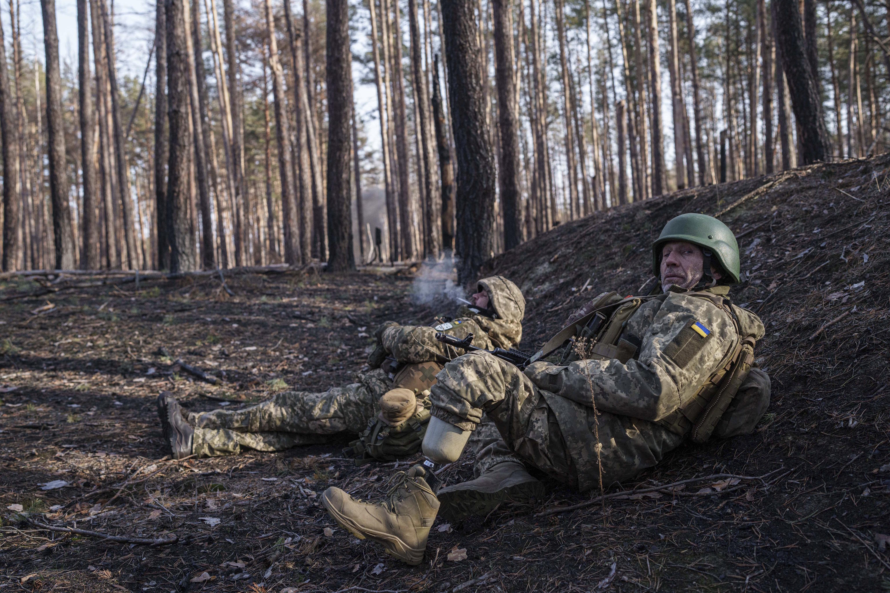 Ukrainian soldiers.