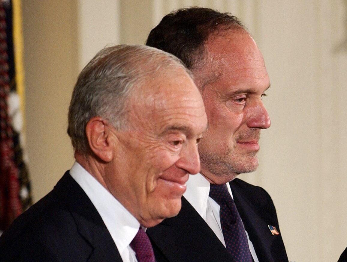 Leonard Lauder, left, and Ronald Lauder, sons and directors of Estee Lauder cosmetics.