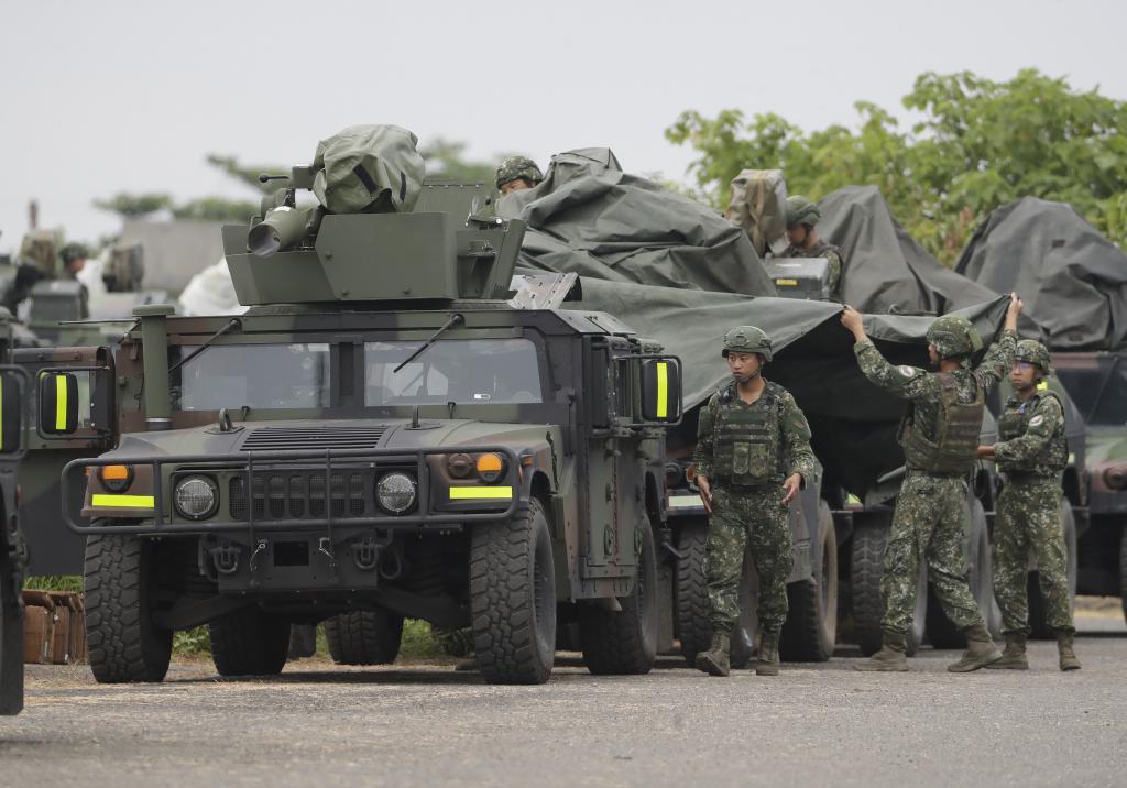 Military drills in Pingtung County, southern Taiwan