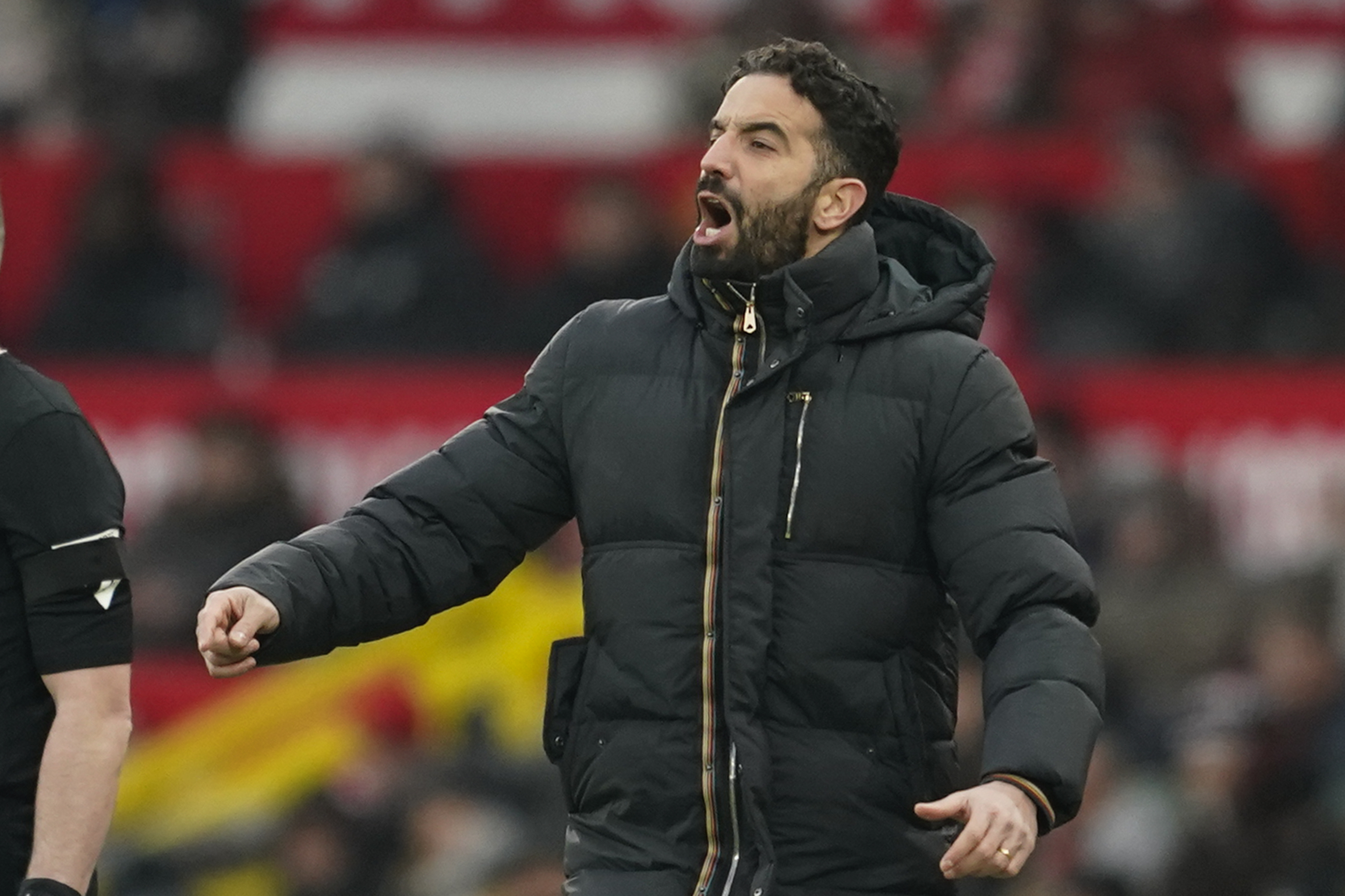 Manchester United's head coach Ruben Amorim.