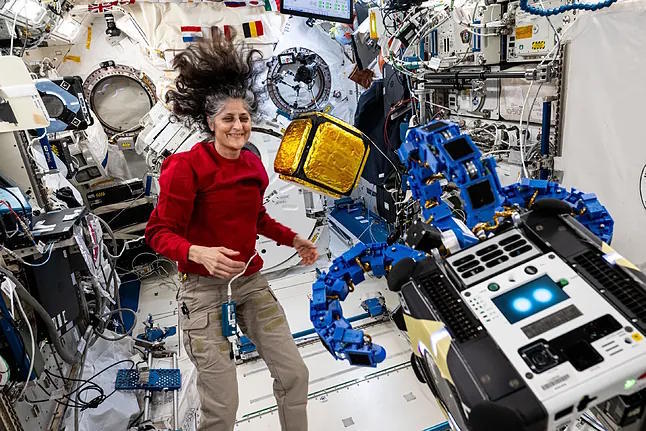 Astronaut Suni Williams on the International Space Station.