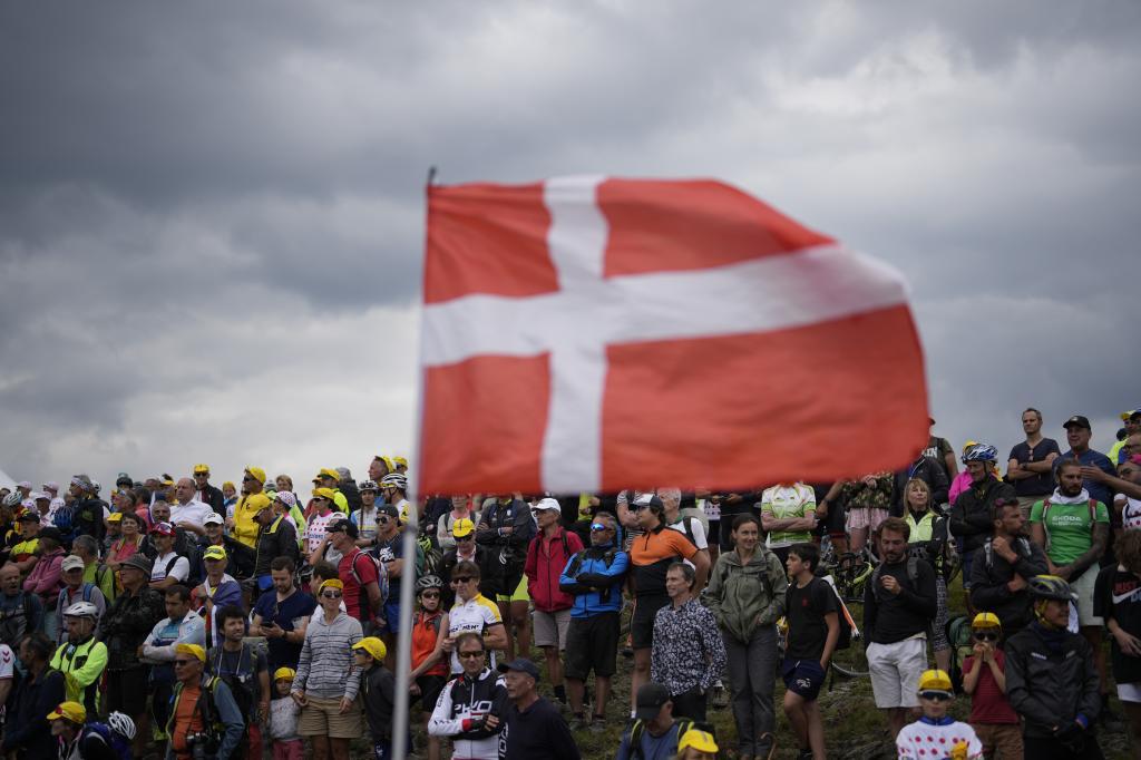 The Danish flag