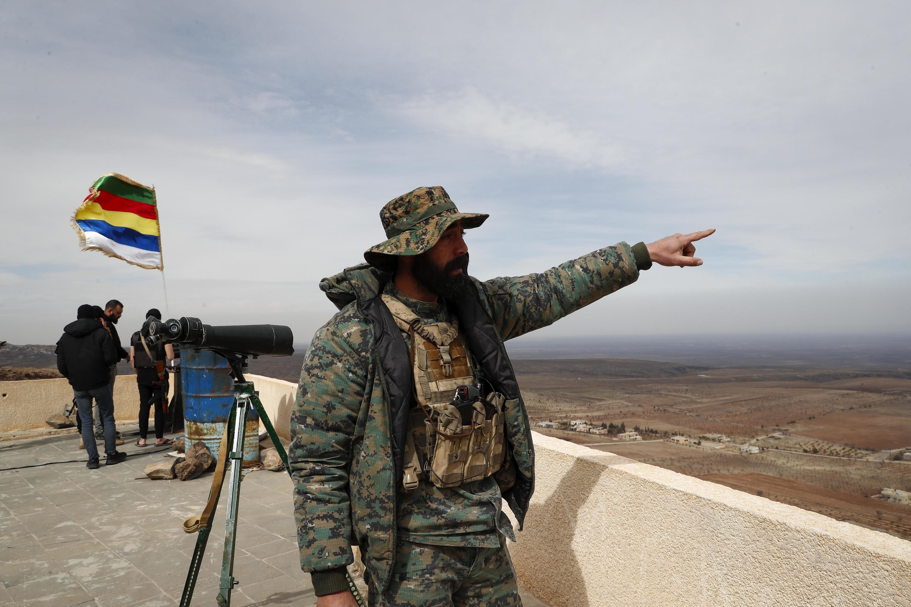 A fighter from the Druze Liwa al-Jabal militia.