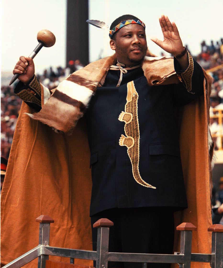 King Letsie III of Lesotho.