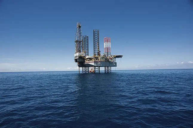 Oil platform from a Repsol operation in Venezuela.