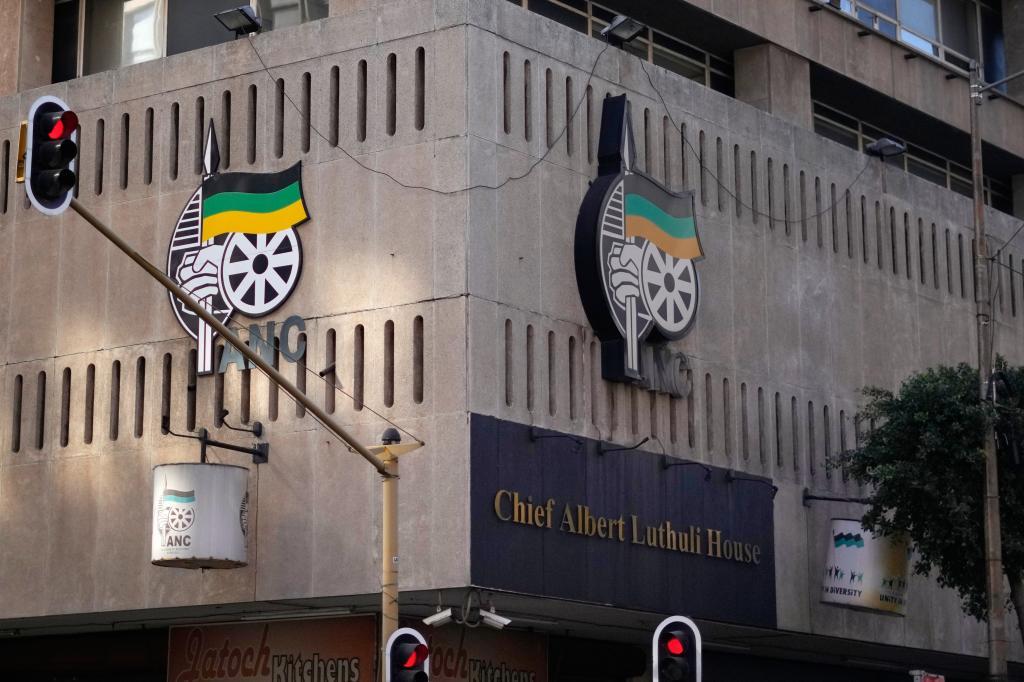 Exterior view of the Luthuli House in downtown Johannesburg