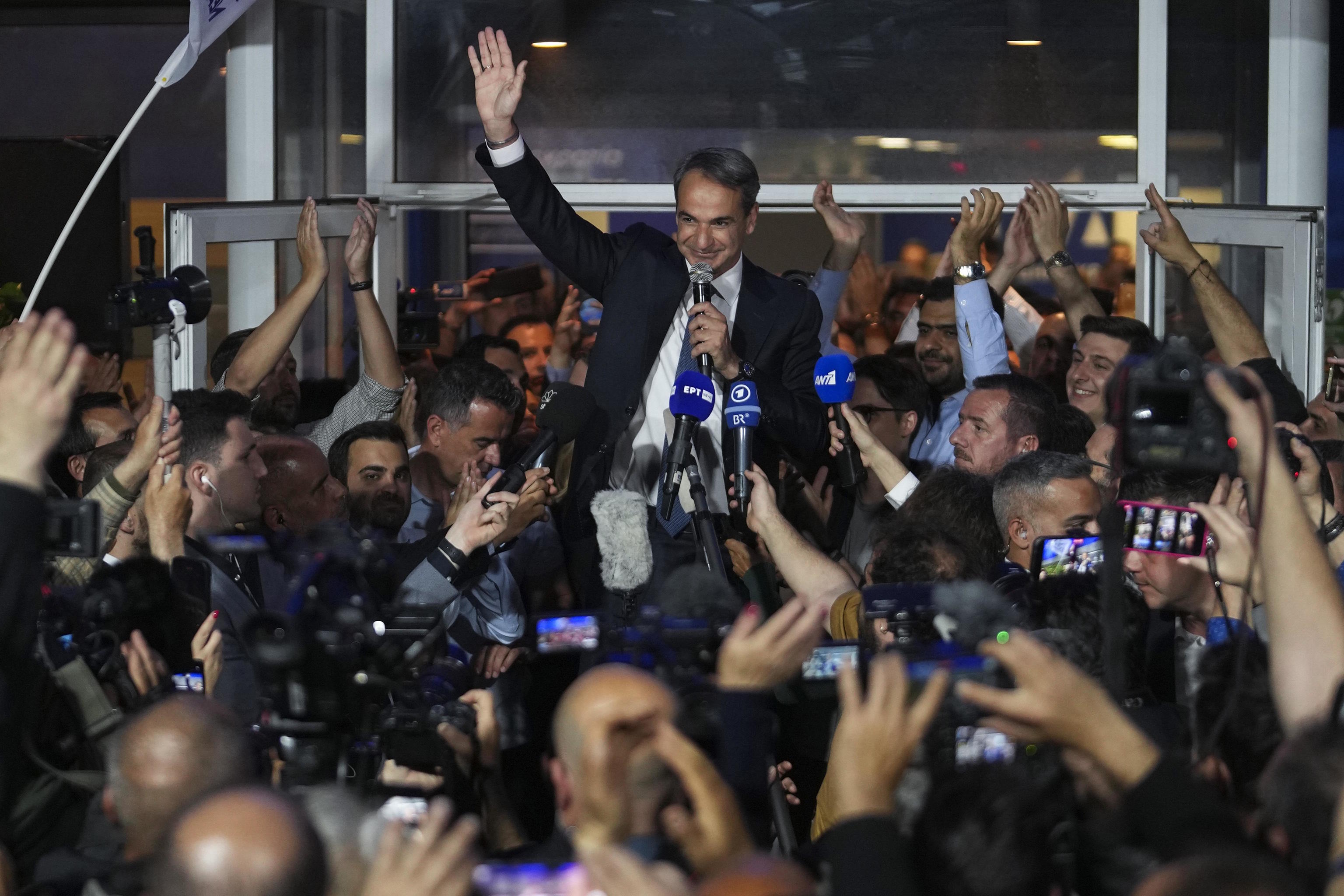Greek Prime Minister, Kyriakos Mitsotakis.