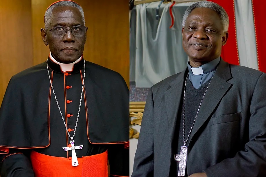 Cardinals Robert Sarah (left) and Peter Turkson.