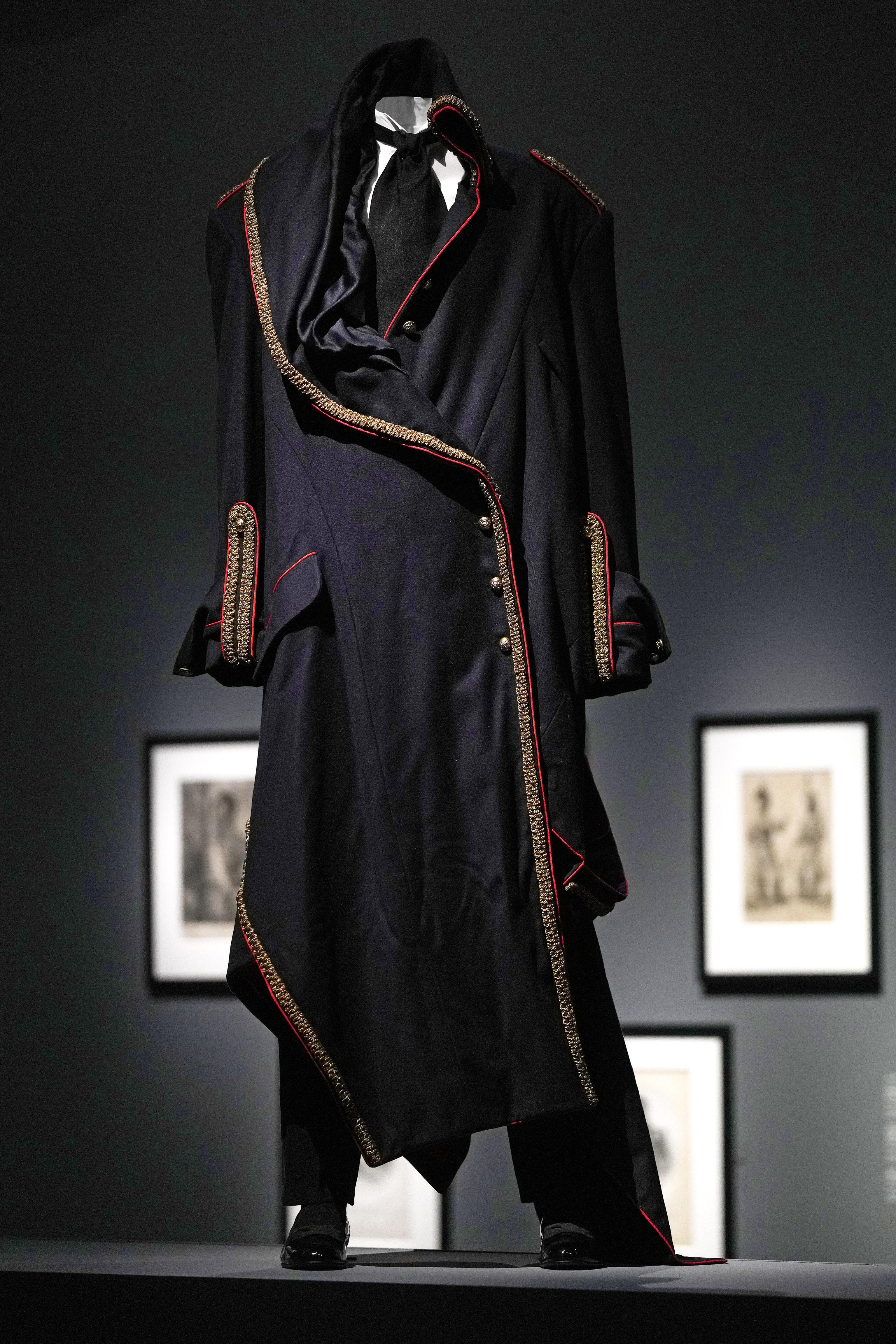 A coat designed by John Galliano for the House of Dior and worn by Andr Leon Talley.