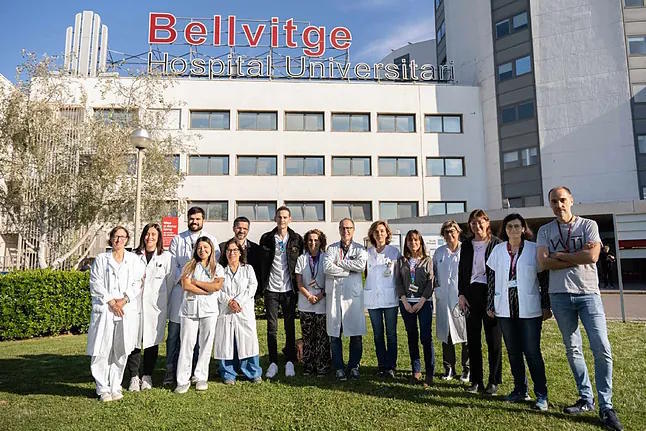 The Bellvitge team that participated in the first intervention of inoperable pancreatic cancer by conventional methods.