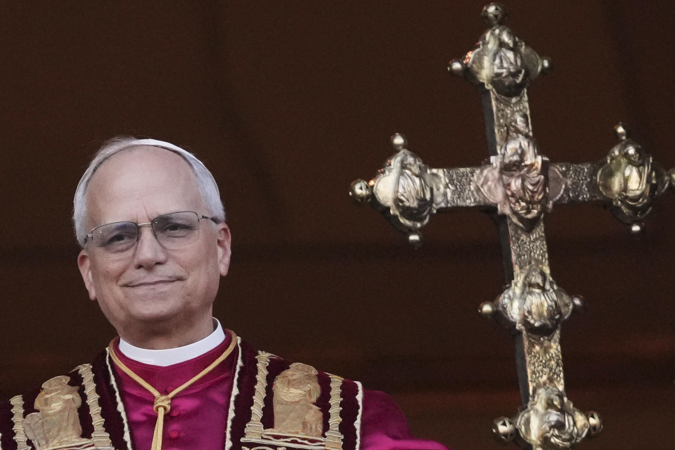 The newly elected Pope Leo XIV.