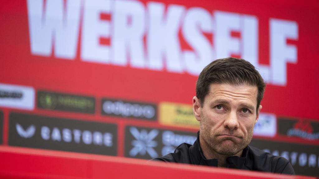 Leverkusen's coach Xabi Alonso.