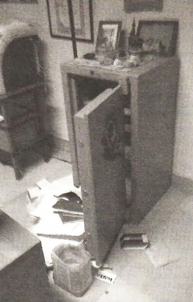 The safe was forced open by three unknown thieves on that 30th of March.