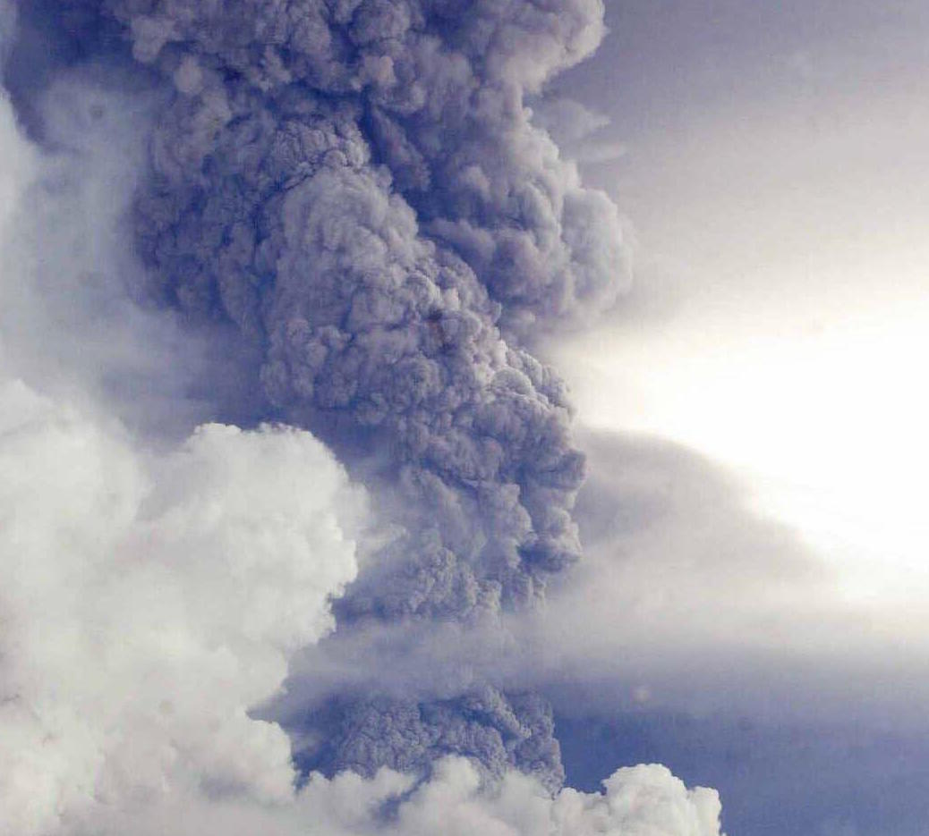 Philippines' Kanlaon Volcano Erupts.