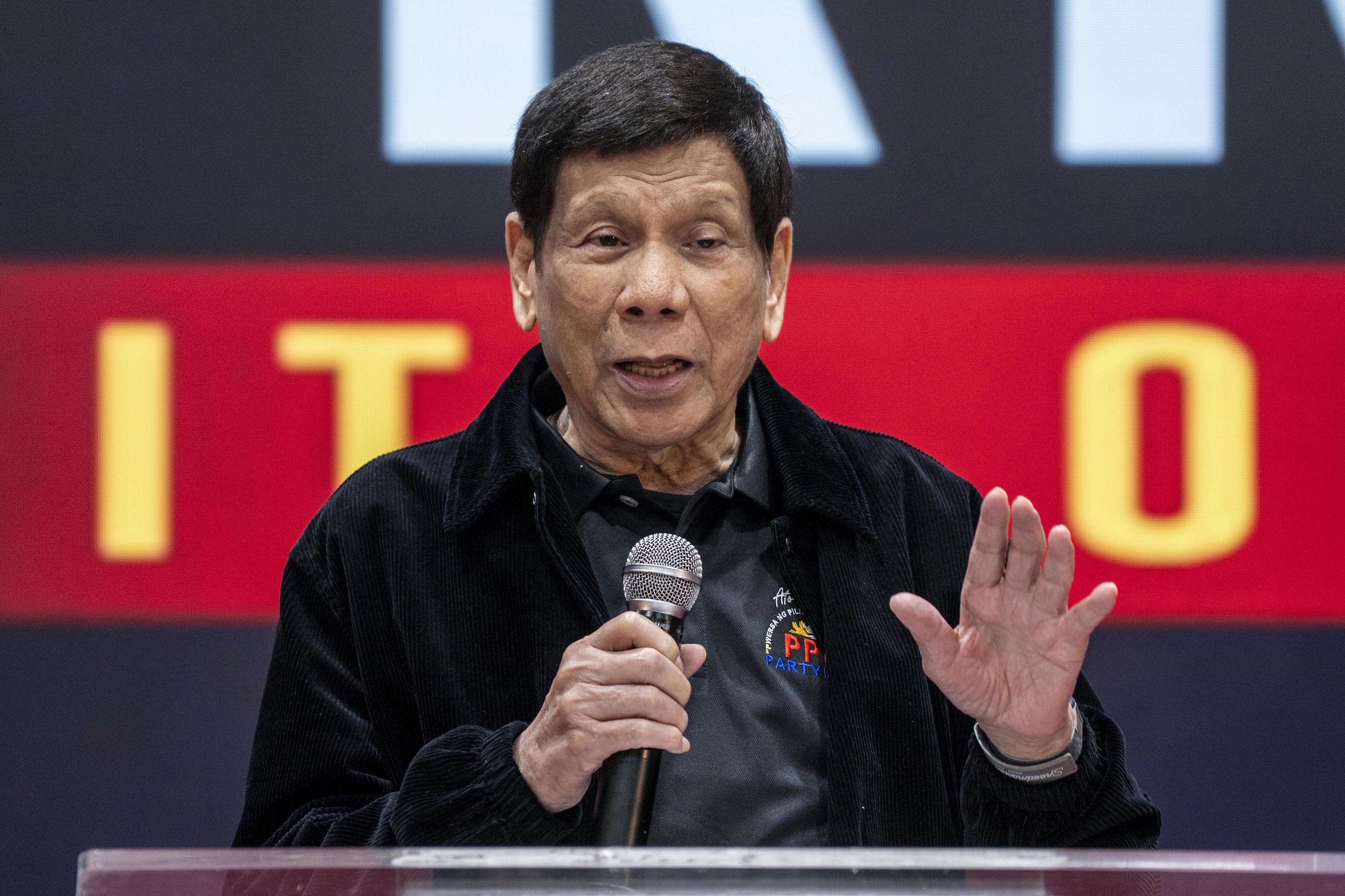 Former Philippine President Rodrigo Duterte.